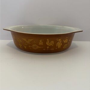 Vintage Pyrex Early America 2.5 Quart Bakeware Dish